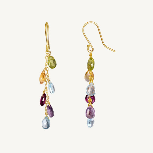Cassie Multi-Gemstone Earrings Jewelmak Shop