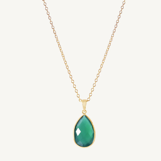 Devin Green Onyx Necklace Jewelmak Shop