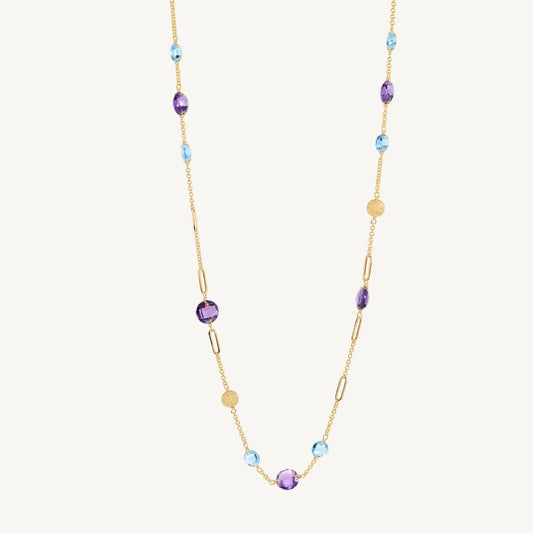 Tillie Amethyst & Blue Topaz Necklace Jewelmak Shop