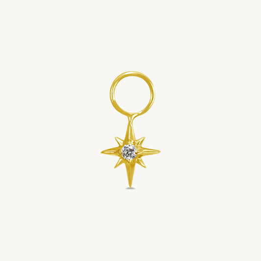 14K Eight pointed Star Charm Jewelmak Shop