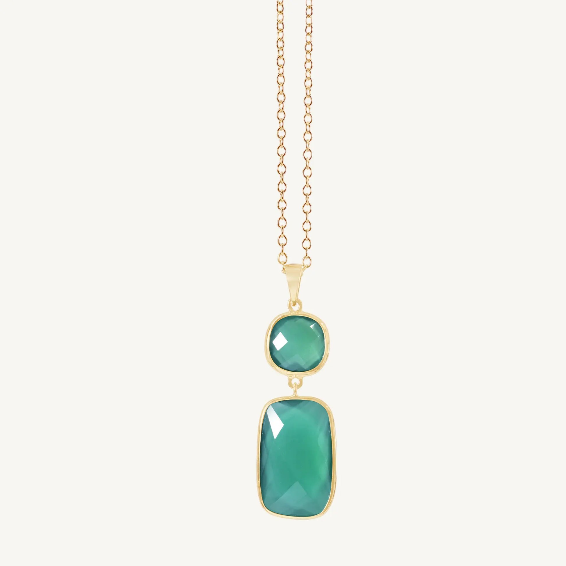 Alora Green Onyx Necklace Jewelmak Shop