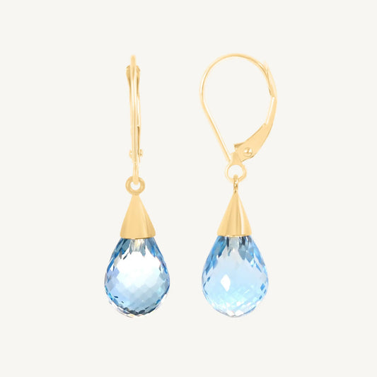 Amour Blue Topaz Earrings Jewelmak Shop