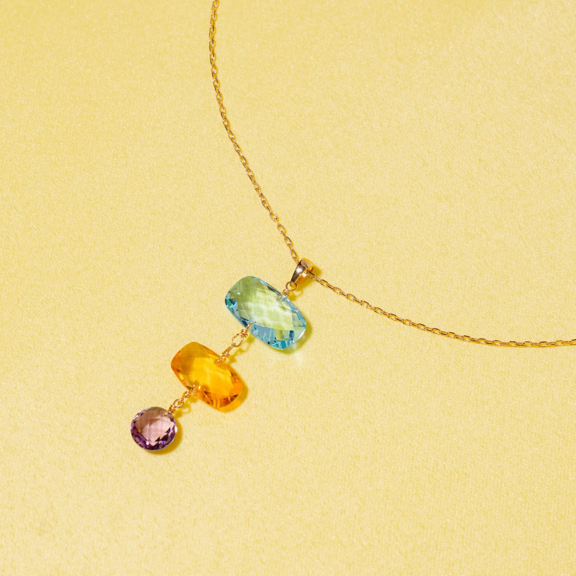 Effy 14K Yellow Gold & Multi-Coloured Gemstone Station Necklace | The Pen  Centre