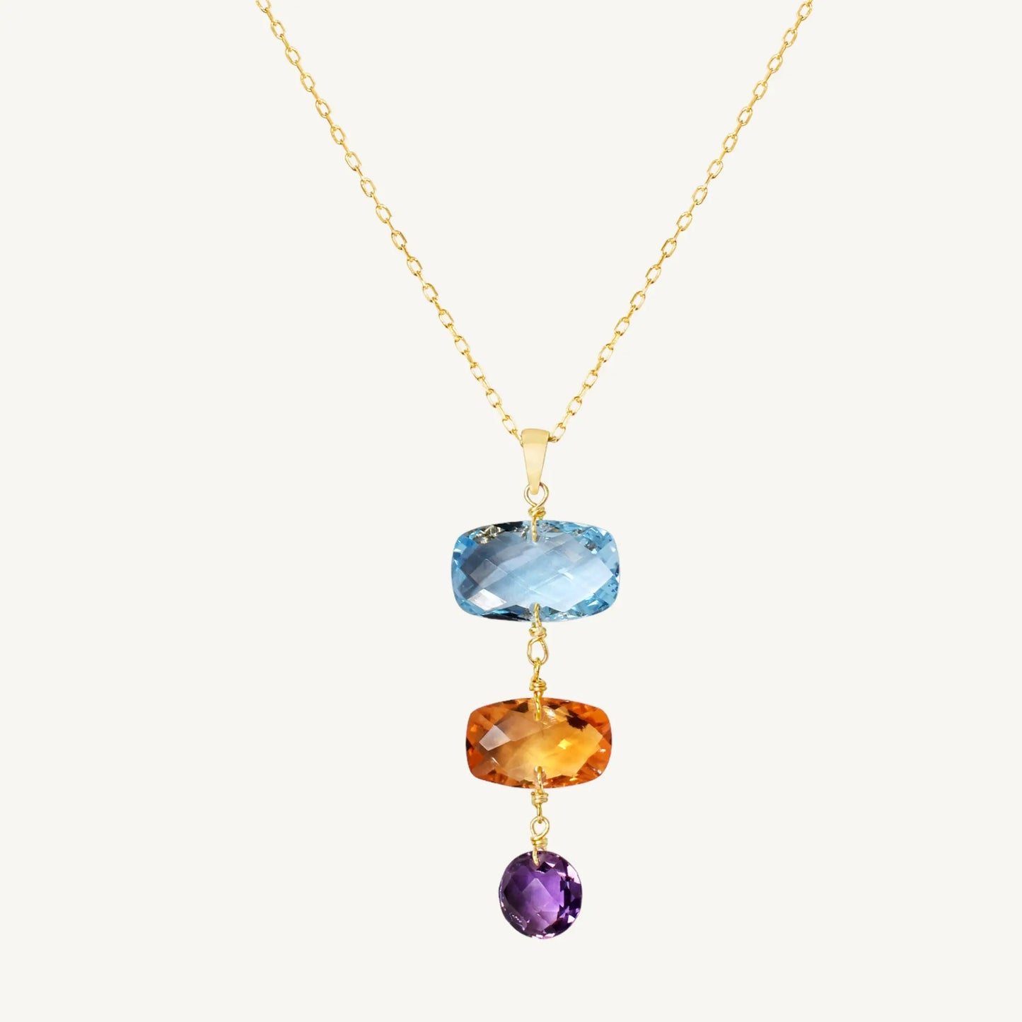 Andrea Multi-Gemstone Necklace Jewelmak Shop