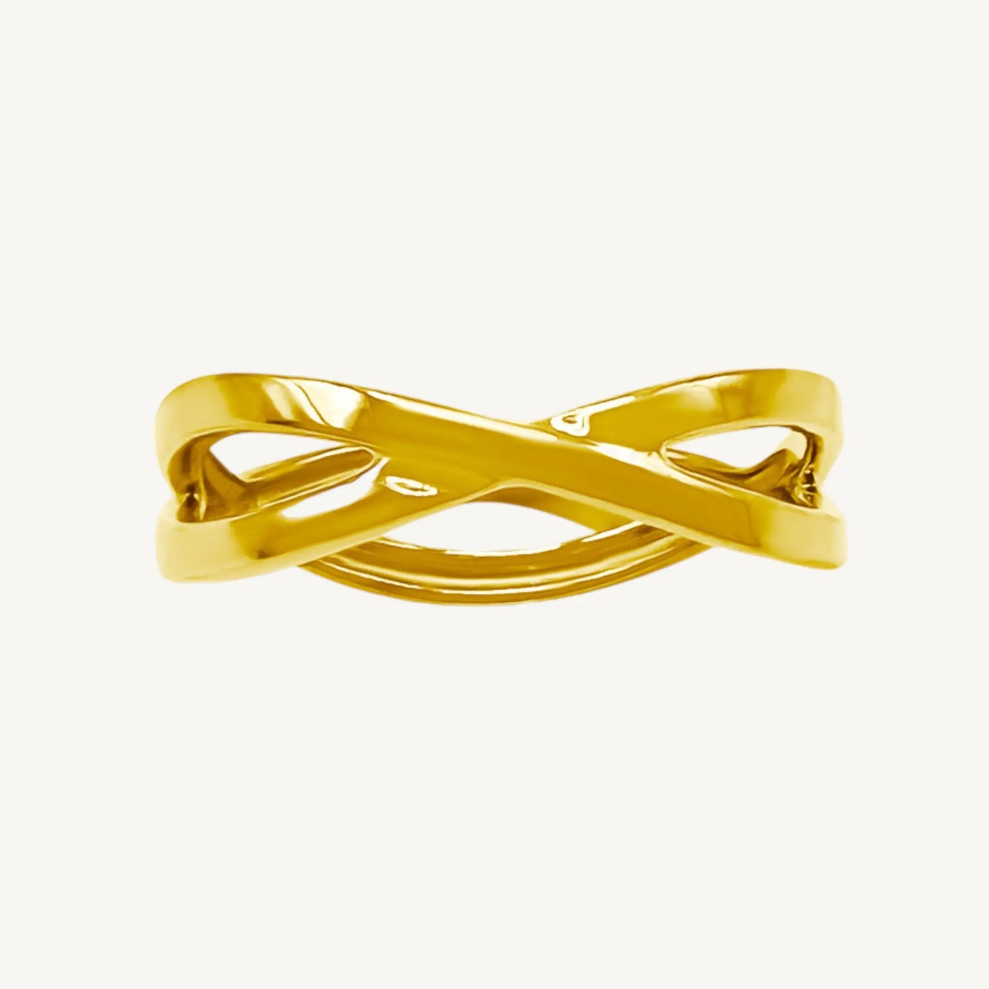 Arabella Intertwined 14k Gold Ring Jewelmak Shop