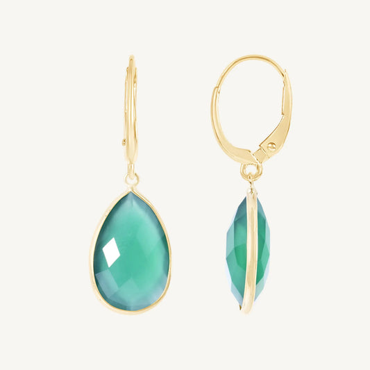 Astrid Green Onyx Earrings Jewelmak Shop