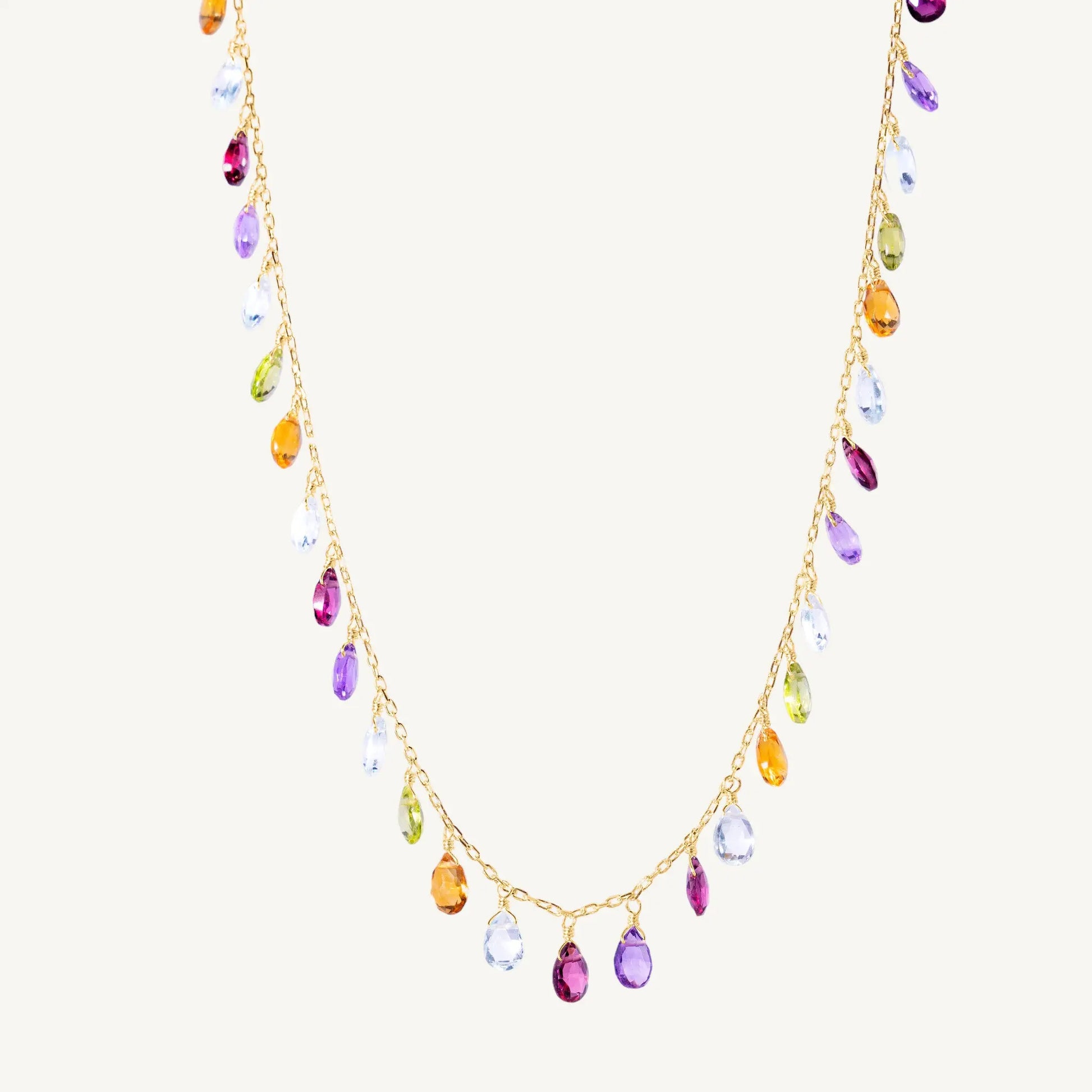 Aura Multi-Gemstone Necklace Jewelmak Shop