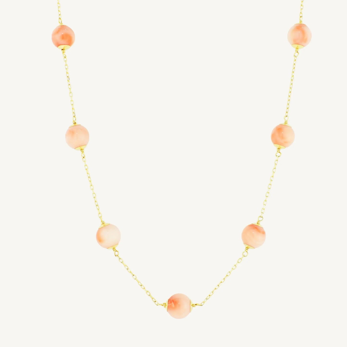 Belle Coral Necklace 18" Jewelmak Shop