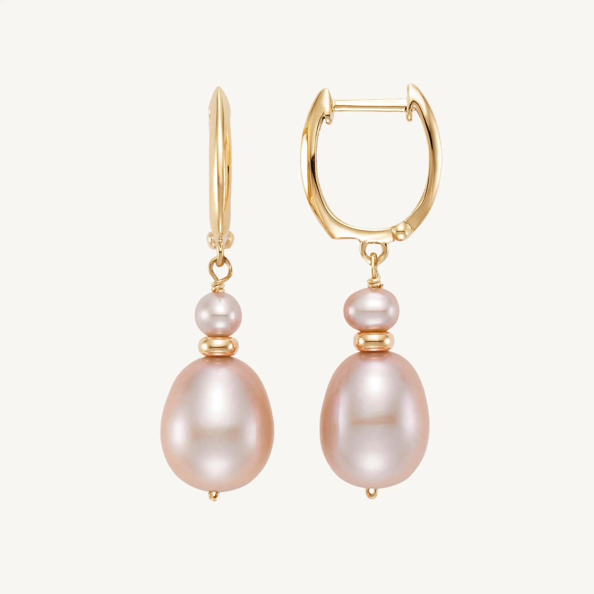 Blanche Pink Pearl Earrings Jewelmak Shop