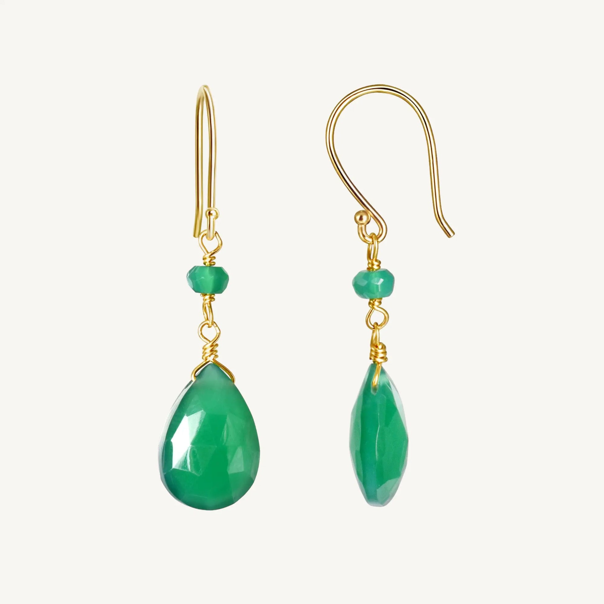 Blossom Green Onyx Earrings Jewelmak Shop