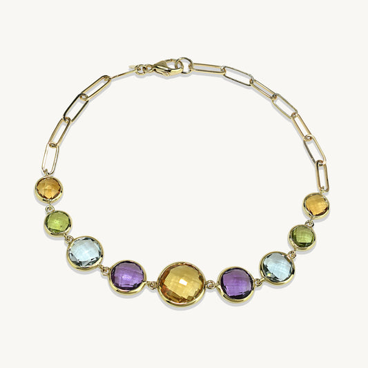 Brittany Multi-Gemstone Bracelet Jewelmak Shop