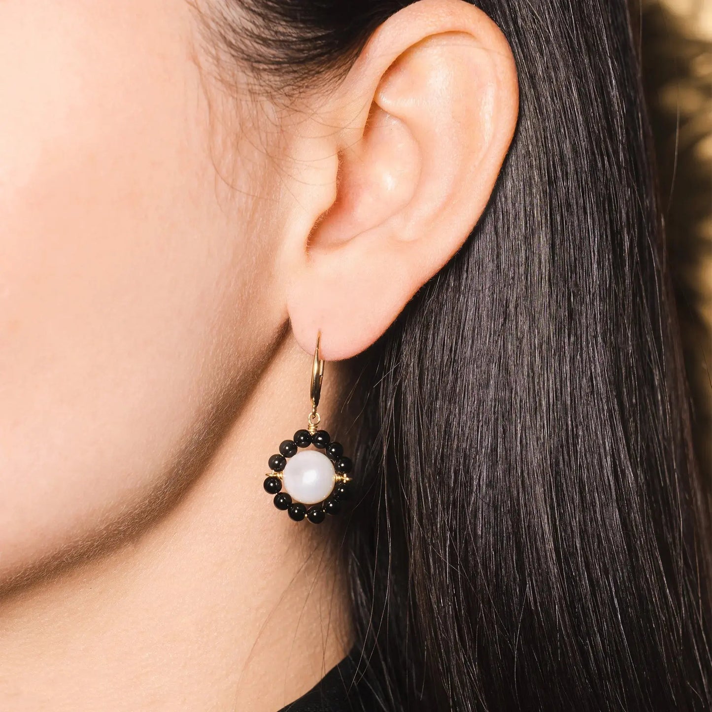 Carly Black Onyx Earrings Jewelmak Shop