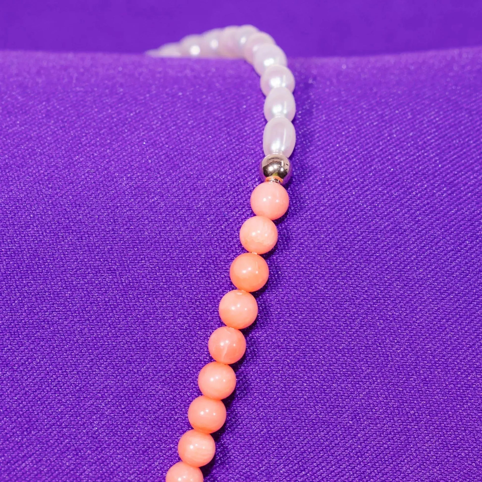 Cassidy Coral & Pearl Necklace Jewelmak Shop