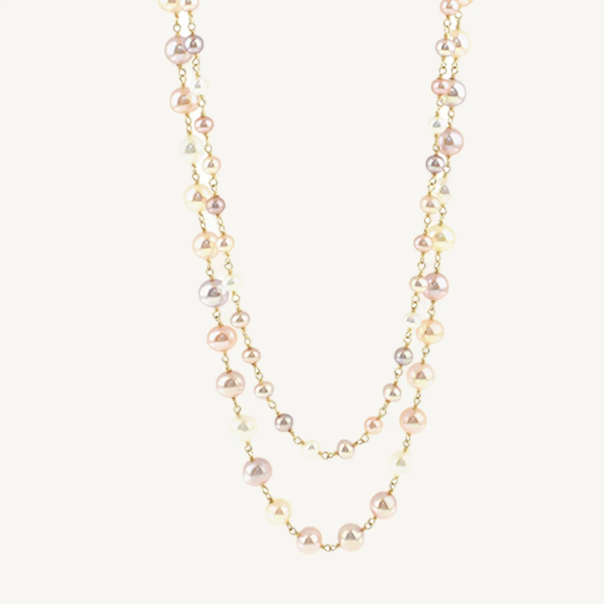 Celani 2 Row Pearl Necklace Jewelmak Shop