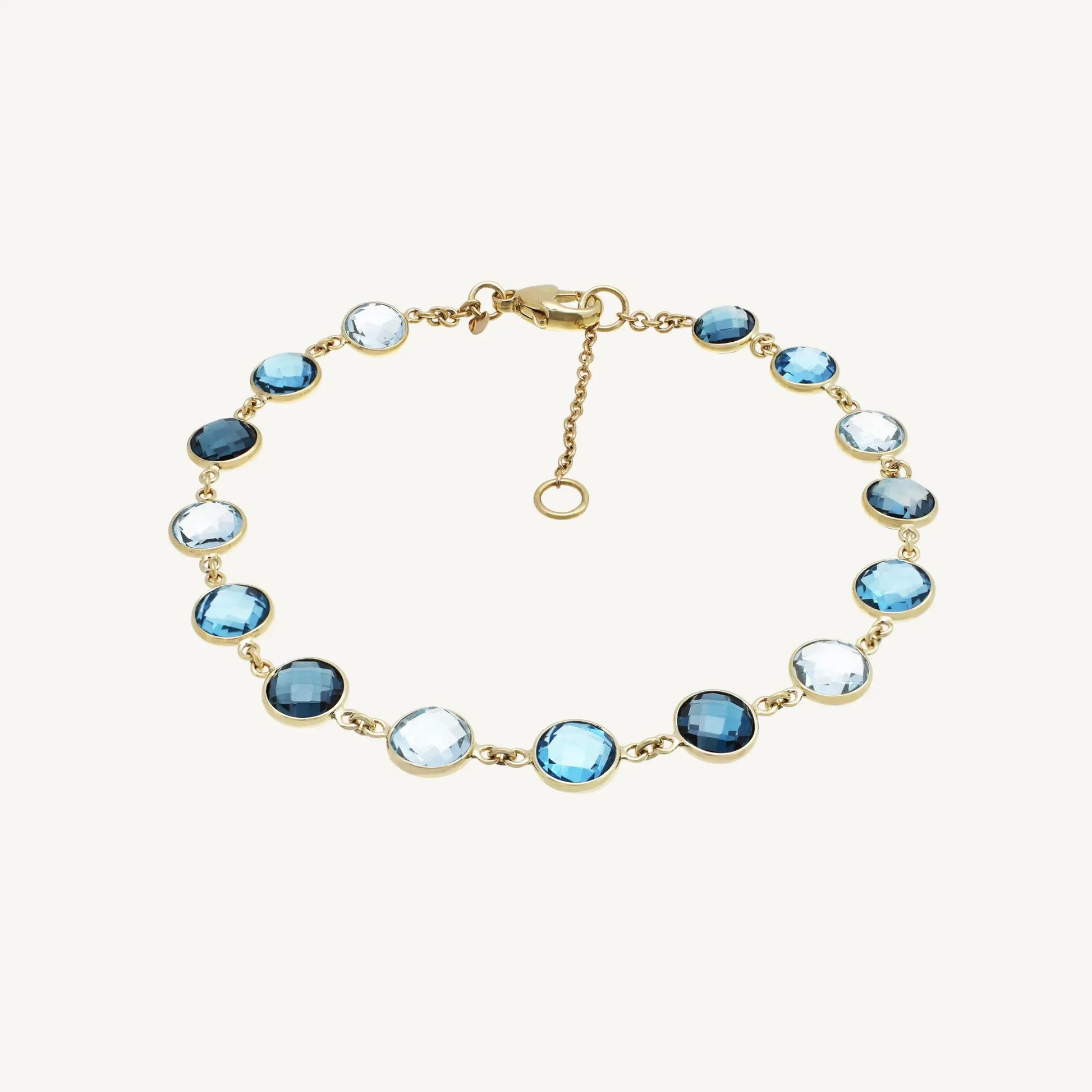 Charlotte Blue Topaz Bracelet Jewelmak Shop