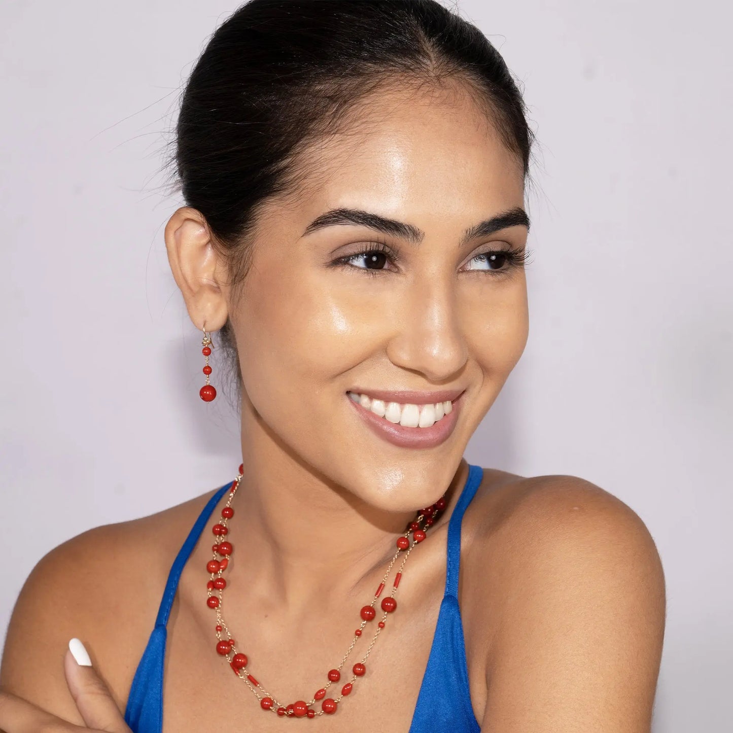 Cherry Coral Earrings Jewelmak Shop