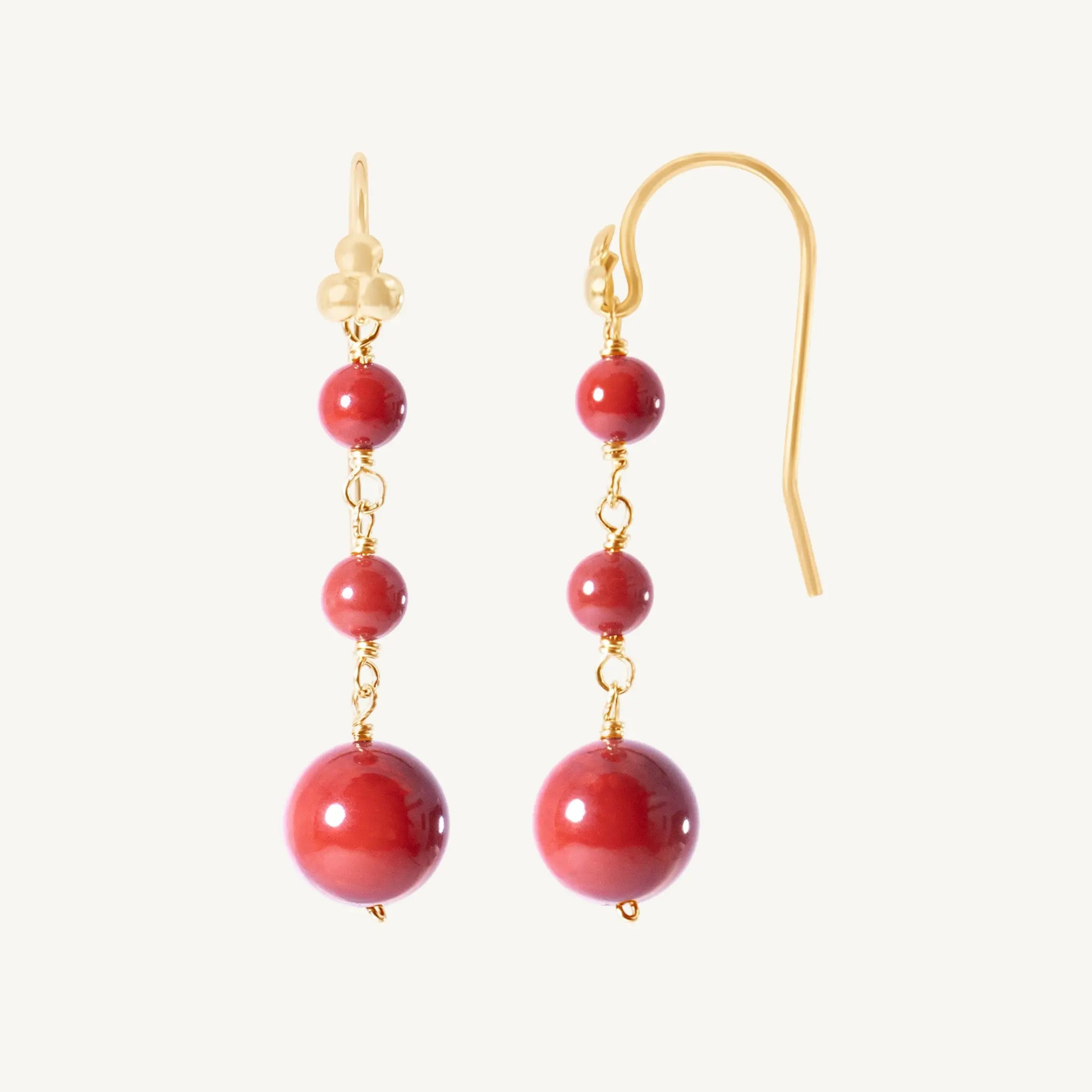 Cherry Coral Earrings Jewelmak Shop