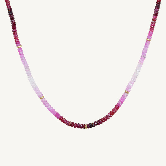 Collete Ruby Necklace Jewelmak Shop