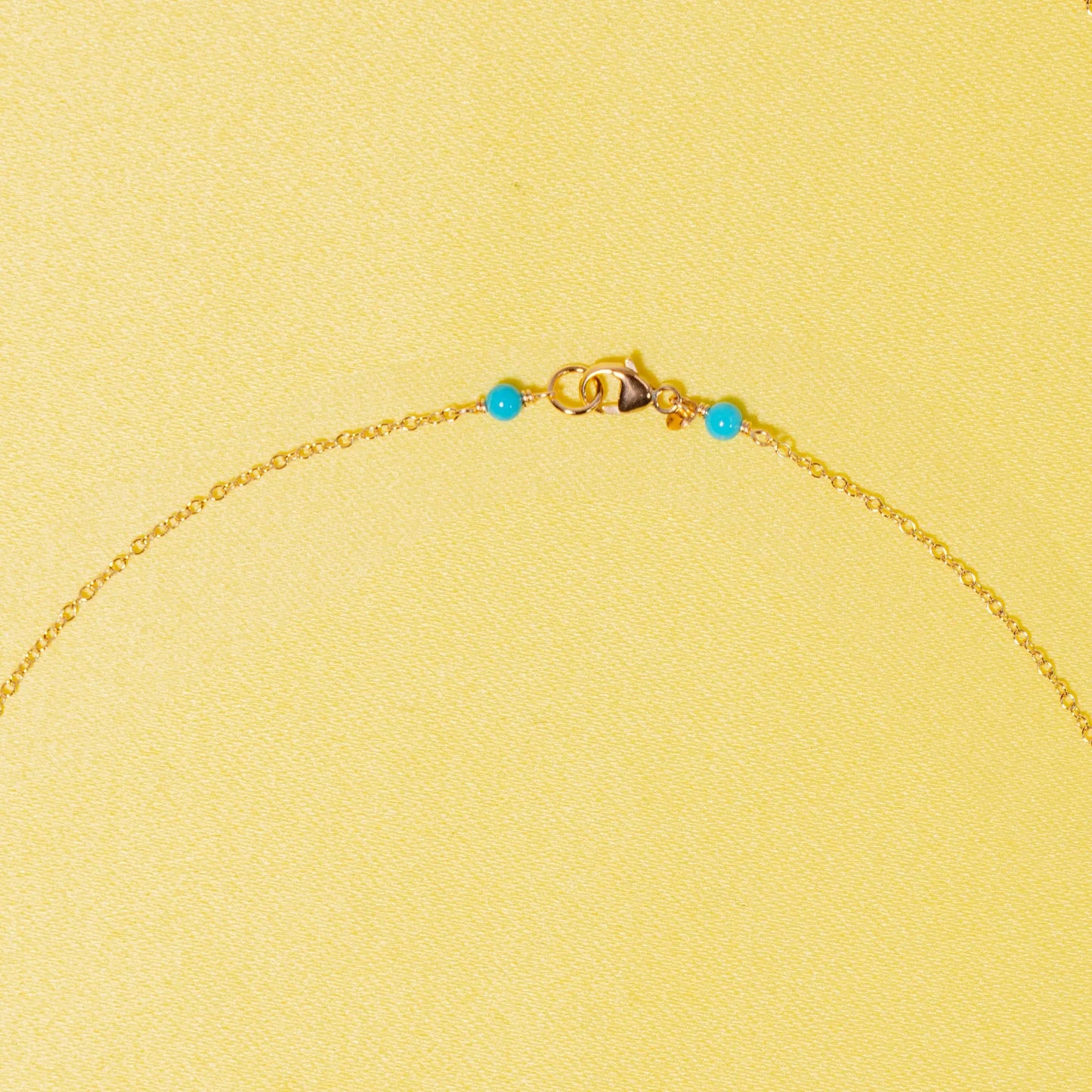 Cora Turquoise Necklace Jewelmak Shop