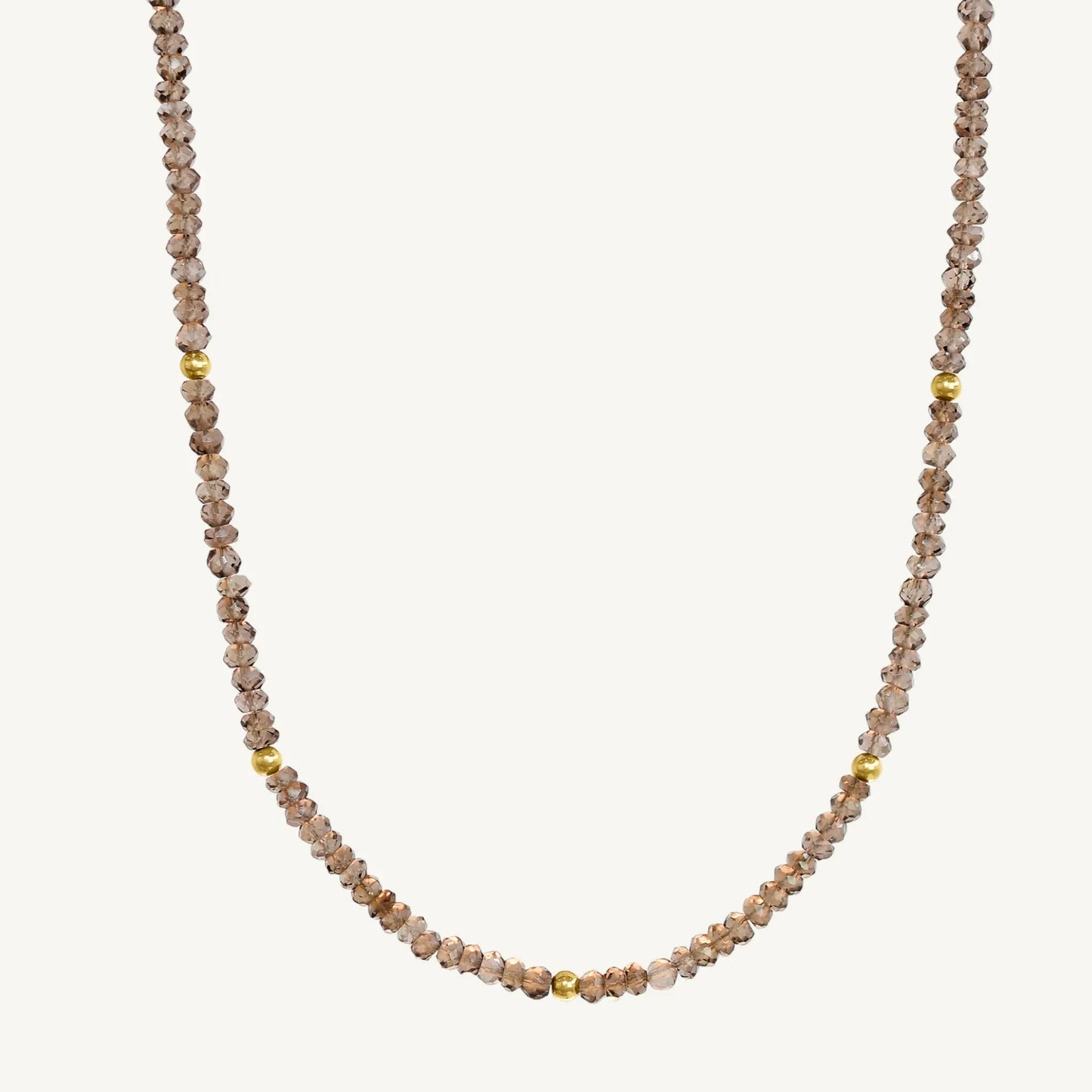 Devon Smoky Quartz Necklace Jewelmak Shop