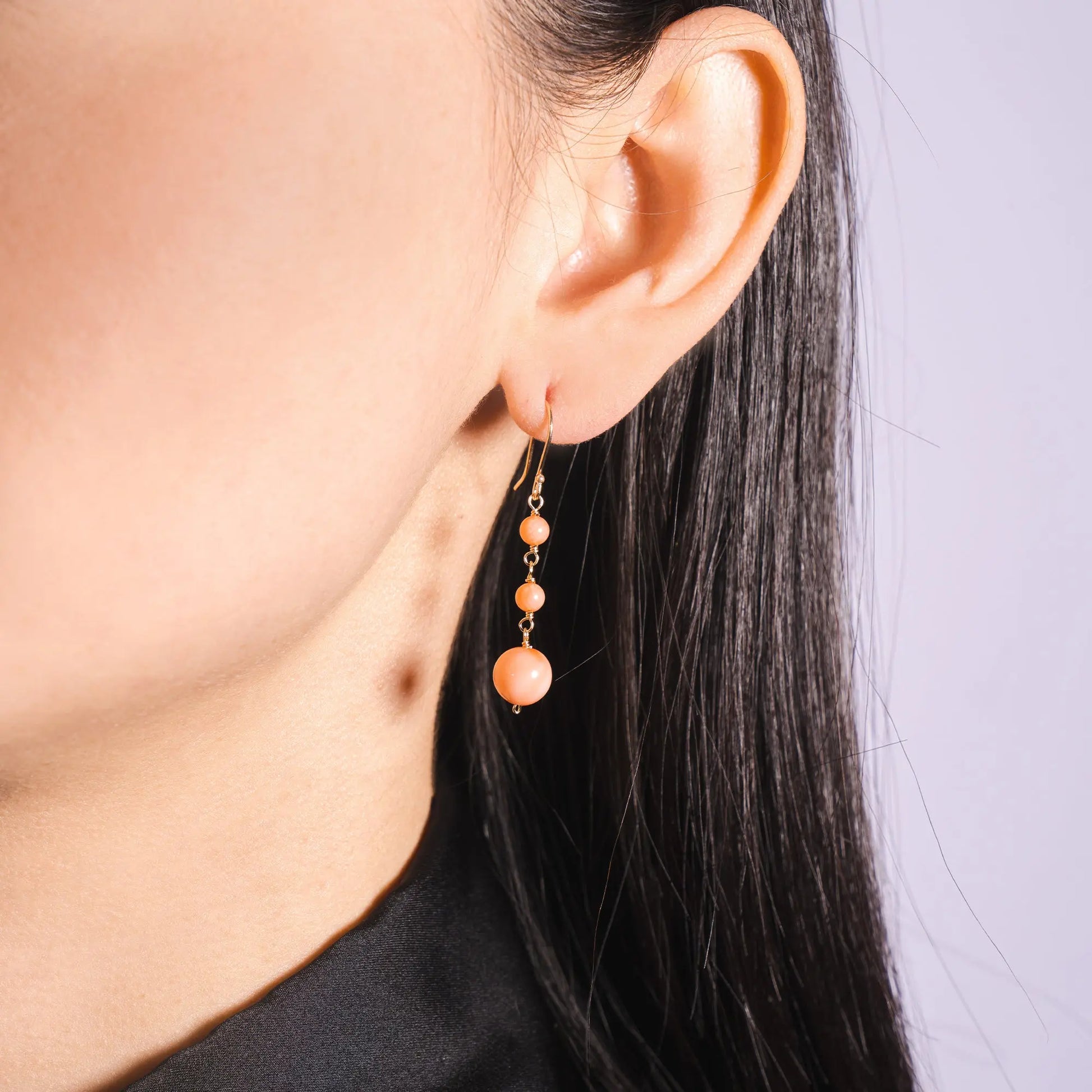 Edie Coral Earrings Jewelmak Shop