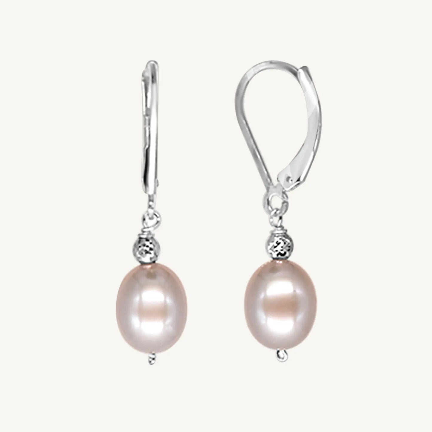 Eleanor Grey Pearl Earrings Jewelmak Shop