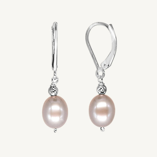 Eleanor Grey Pearl Earrings Jewelmak Shop