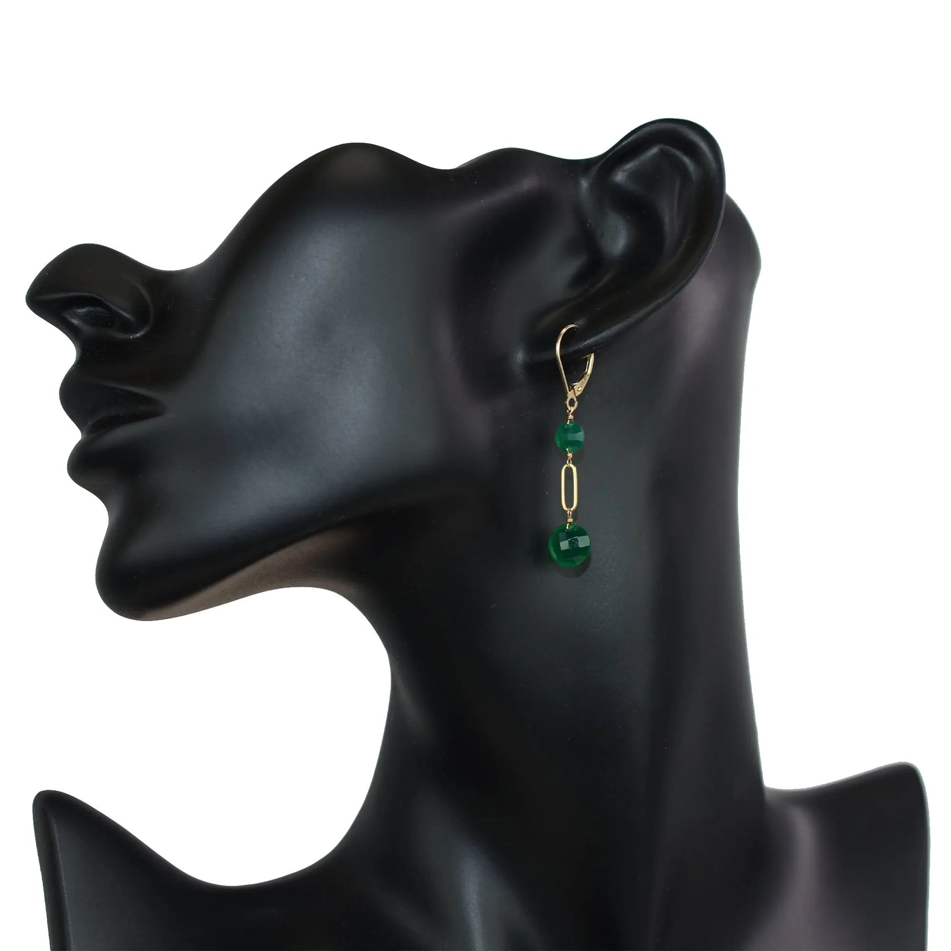 Ellie Green Onyx Earrings Jewelmak Shop
