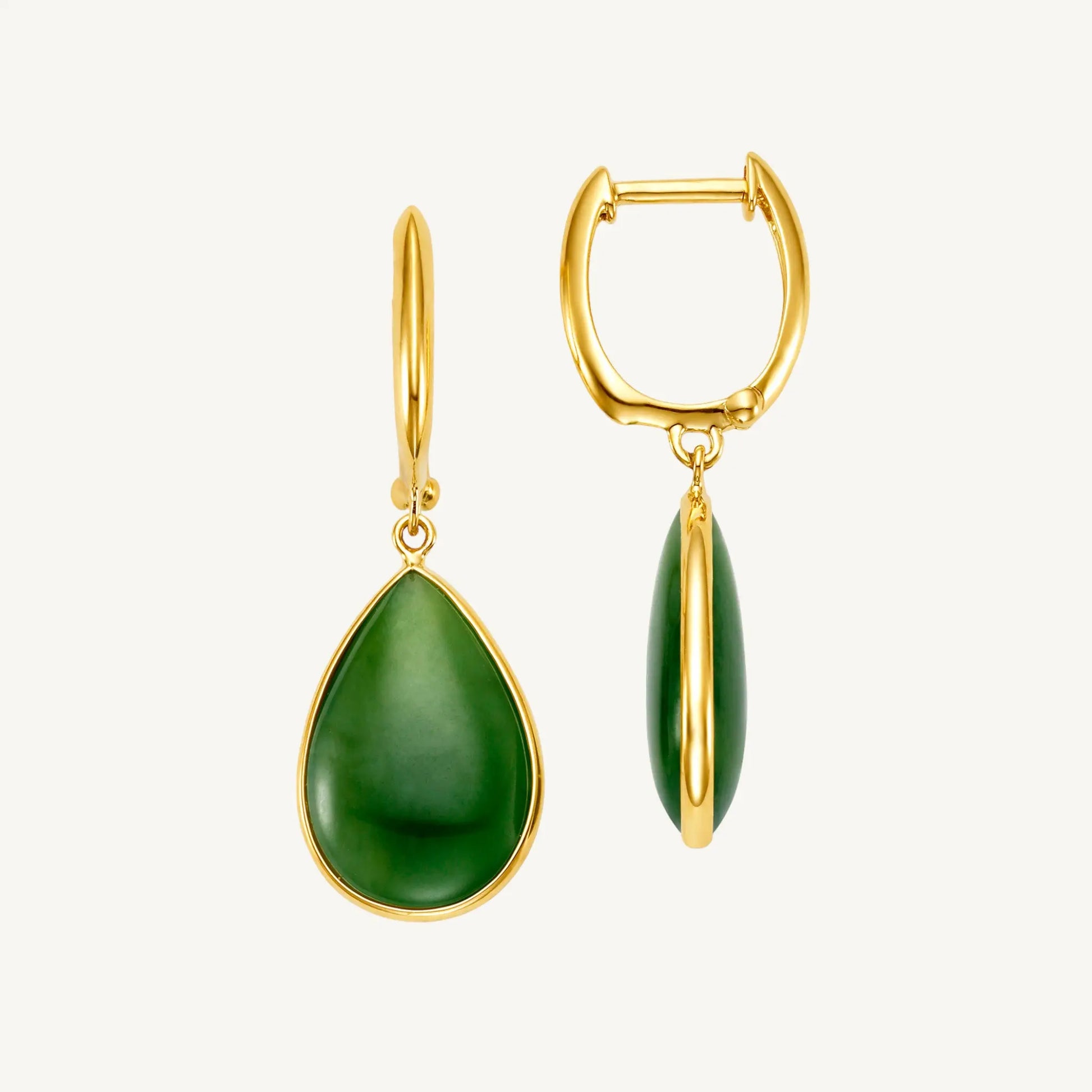 Gillian Nephrite Jade Earrings Jewelmak Shop
