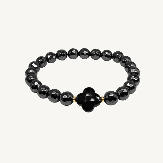 Hadley Hematite & Black Onyx Bracelet Jewelmak Shop