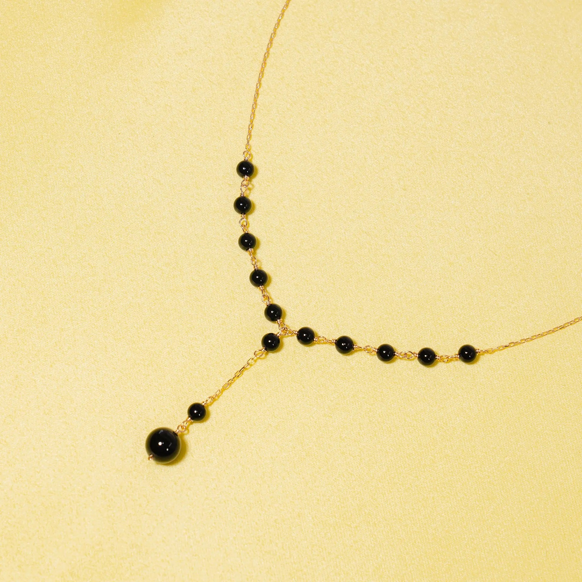 Harriett Black Onyx Necklace Jewelmak Shop