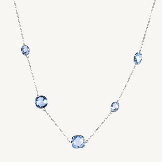 Hunter Blue Topaz Necklace Jewelmak Shop