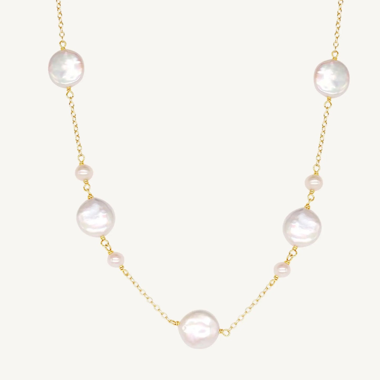 Jasmine White Pearl Necklace Jewelmak Shop