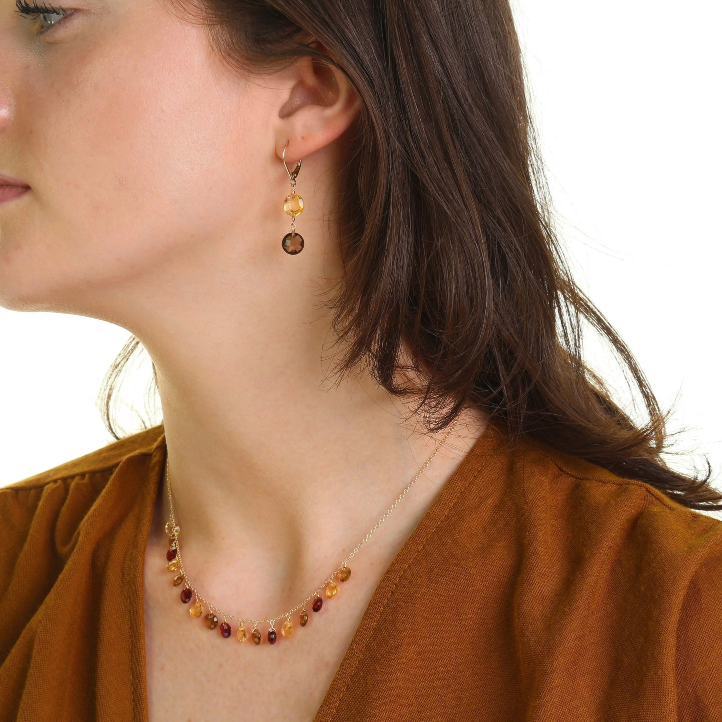 Kimber Multi-Gemstone Necklace Jewelmak Shop