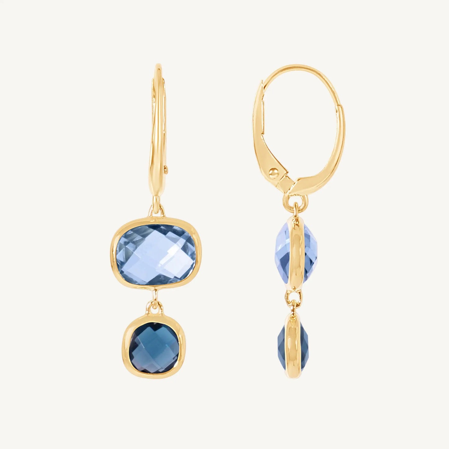 Klara Blue Topaz Earrings Jewelmak Shop