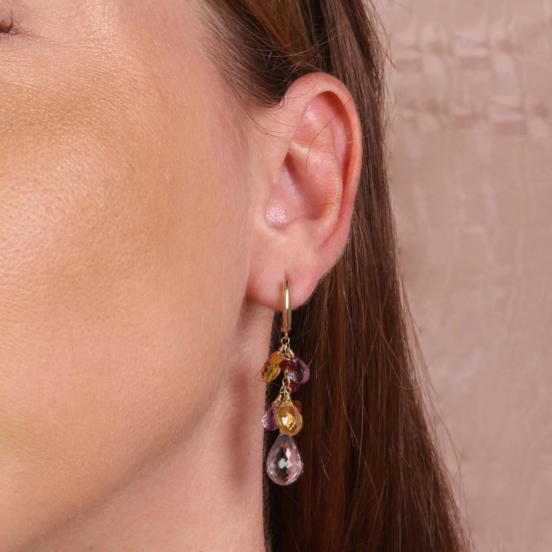 Lena Amethyst Earrings Jewelmak Shop