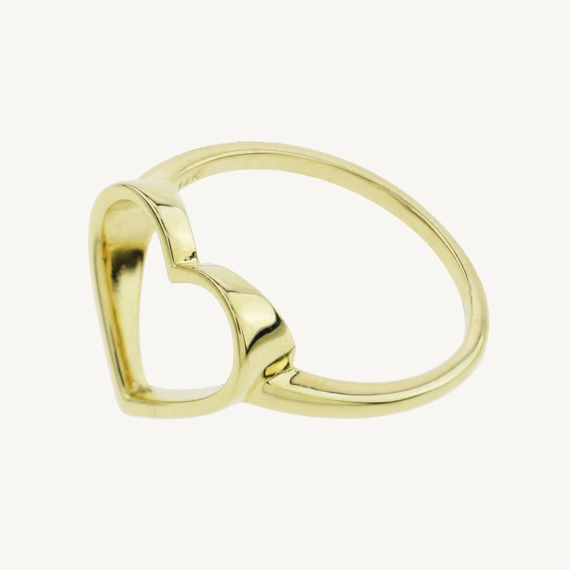 Lily Heart Gold Vermeil Ring Jewelmak Shop