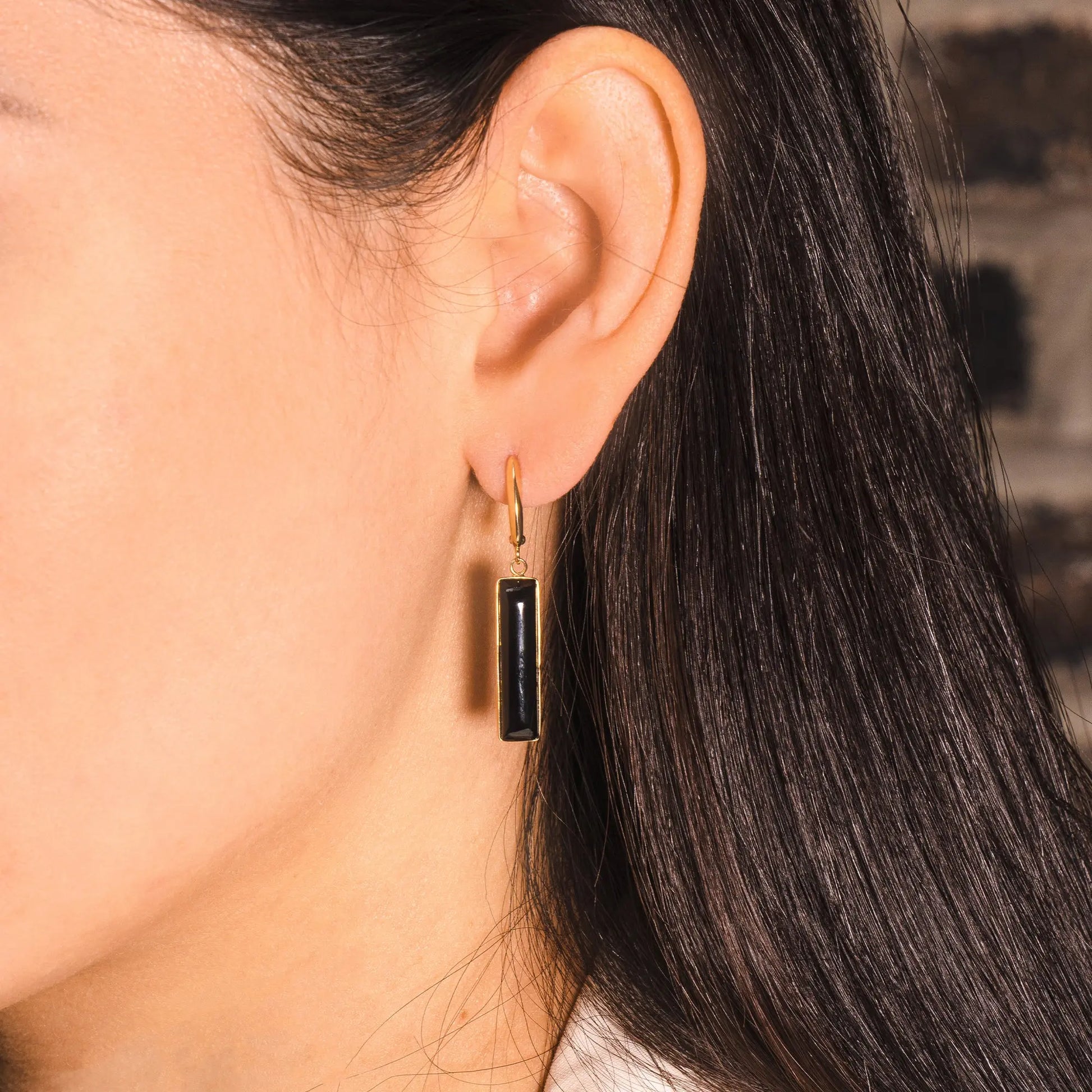 Lindsay Black Onyx Earrings Jewelmak Shop