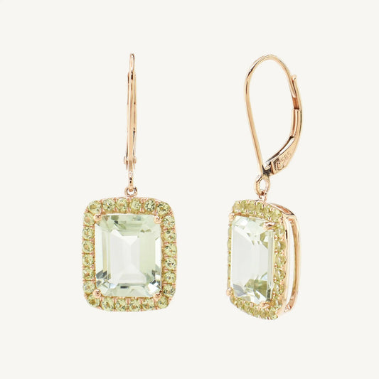 Lizzie Green Amethyst & Peridot Earrings Jewelmak Shop