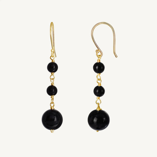 Loraine Black Onyx Earrings Jewelmak Shop