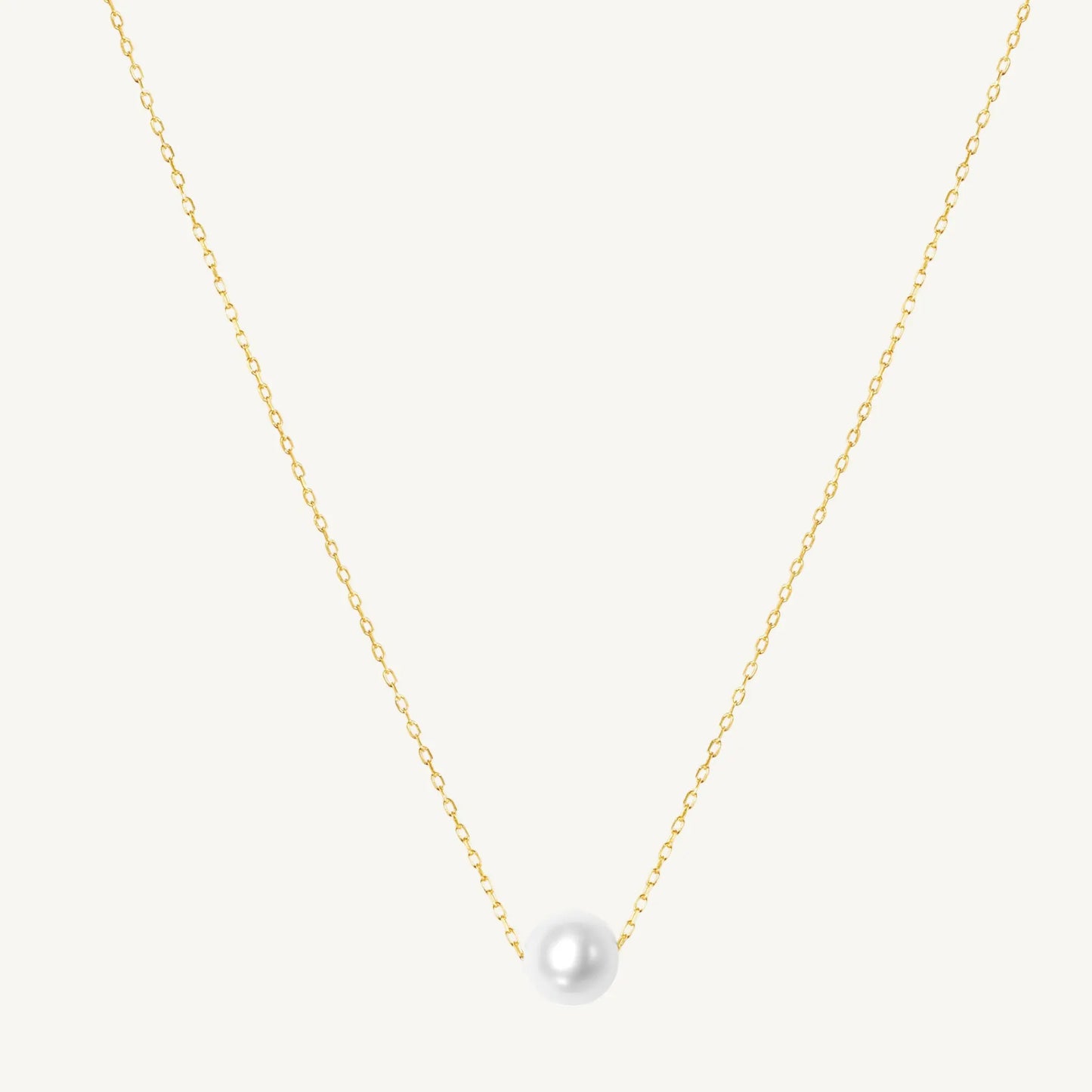 Lucia Pearl Adjustable Necklace 17"/18" Jewelmak Shop
