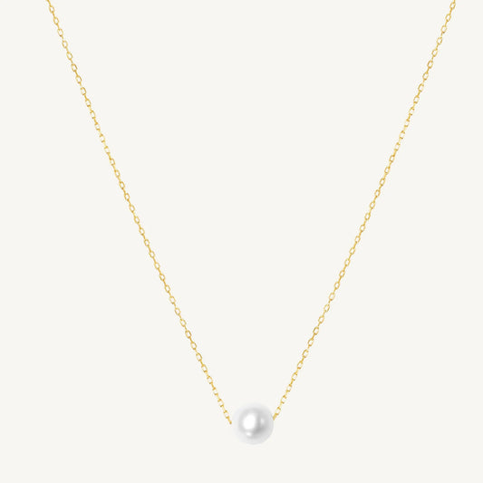 Lucia Pearl Adjustable Necklace 17"/18" Jewelmak Shop