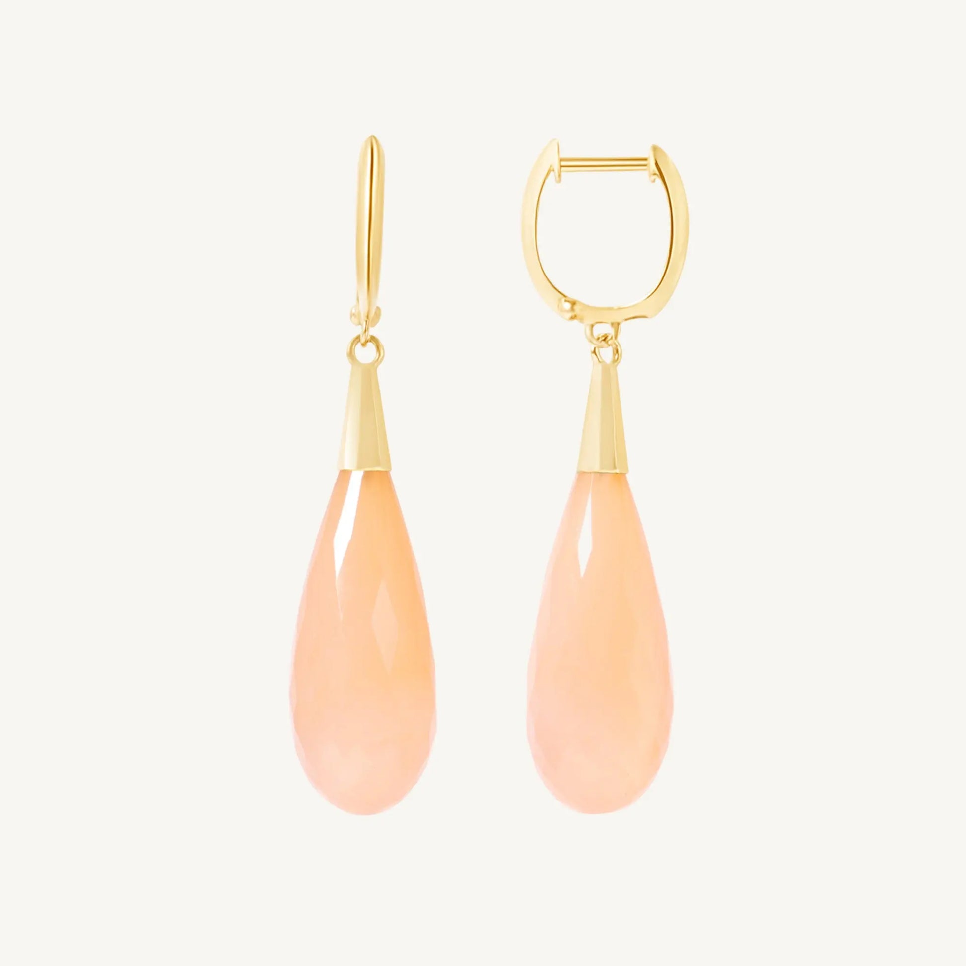 Lulu Pink Chalcedony Earrings Jewelmak Shop