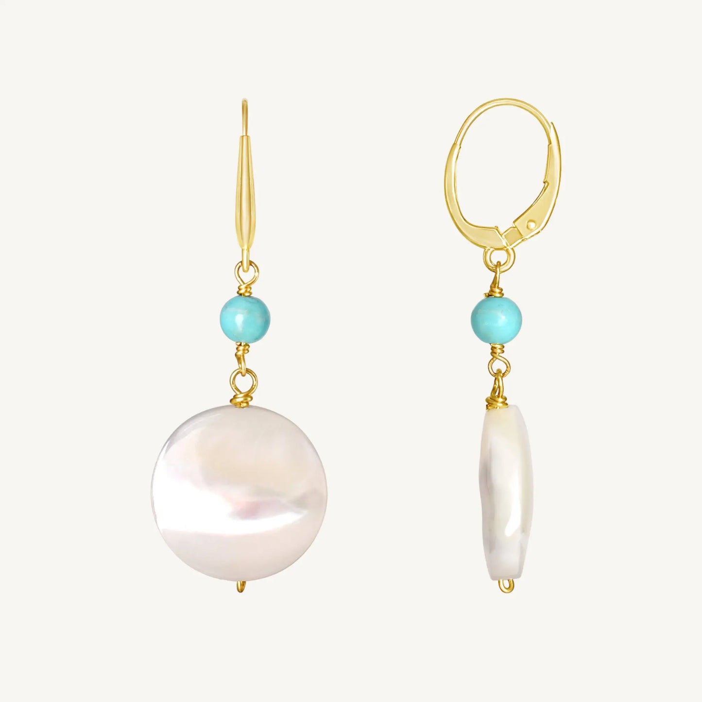 Madaket Pearl & Turquoise Earrings Jewelmak Shop