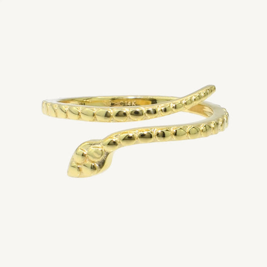 Maeve 14k Serpent Gold Ring Jewelmak Shop