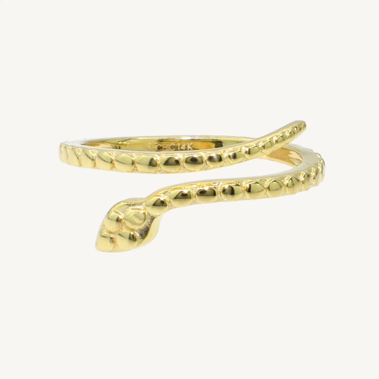 Maeve Serpent Gold Vermeil Ring Jewelmak Shop