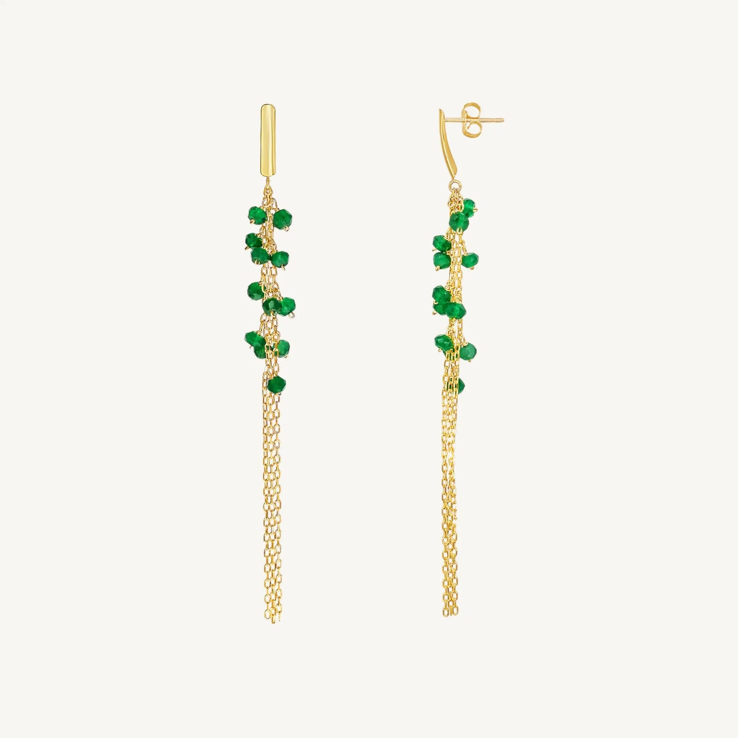 Maillie Green Onyx Earrings Jewelmak Shop