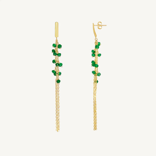 Maillie Green Onyx Earrings Jewelmak Shop