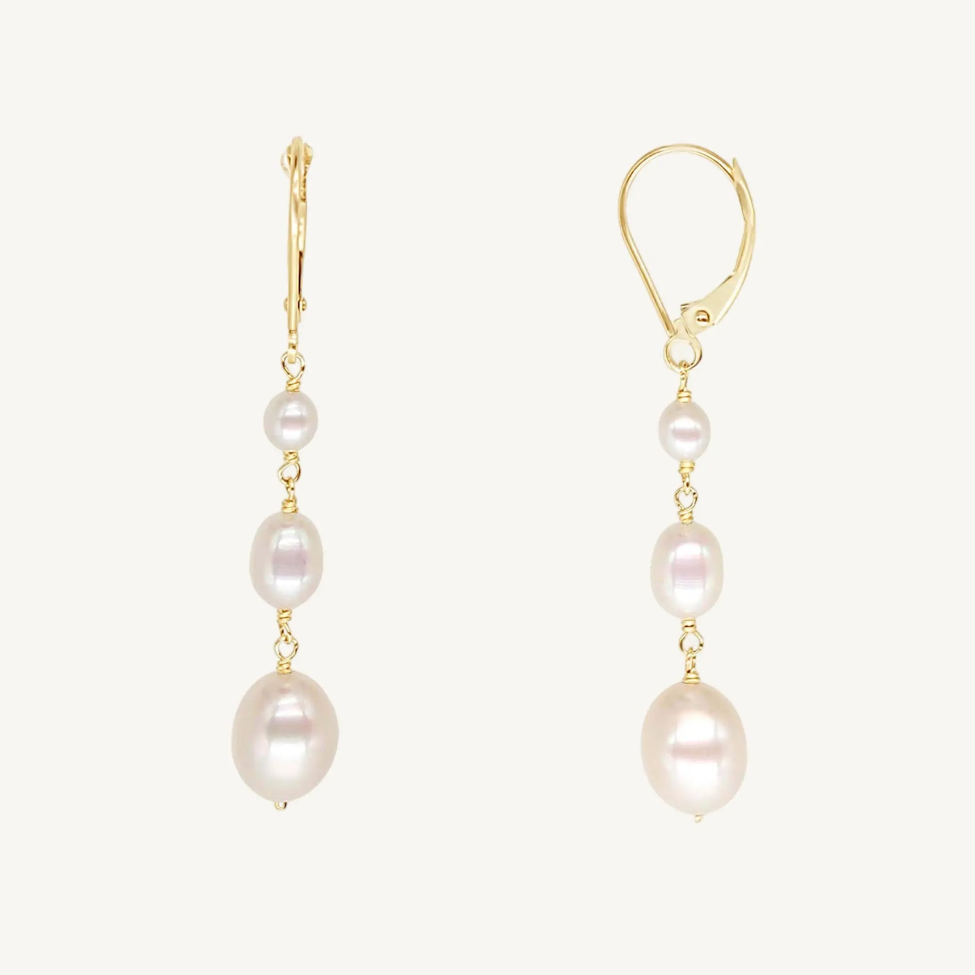 Marigold Pearl Earrings Jewelmak Shop