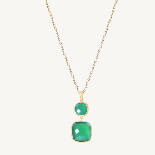 Marlowe Green onyx Necklace Jewelmak Shop